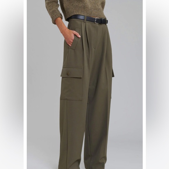 FRANKIE SHOP Maesa Cargo Trouser Pants Olive XS - Picture 8 of 14